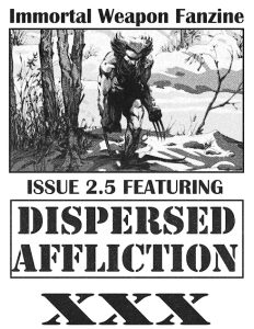 Immortal Weapon Fanzine 2.5 Straight Edge Zine Cover